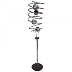  Reggiani 1970s Italian Chrome Spiral Floor Lamp - 458302