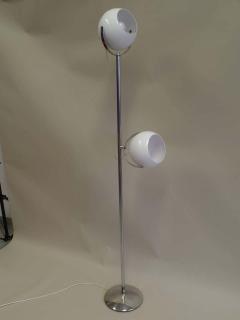  Reggiani Pair of Italian Mid Century Modern Space Age Floor Lamps by Reggiani - 1775436