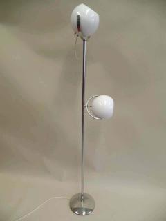  Reggiani Pair of Italian Mid Century Modern Space Age Floor Lamps by Reggiani - 1775448