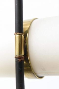  Reggiani Pair of Italian Modern Brass Enameled Parchment Wall Lights Sconces - 4692314