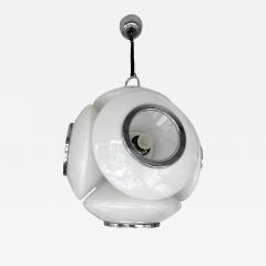  Reggiani Satellite Murano Glass Metal Chrome Pendant Lightning by Reggiani Italy 1970s - 3000514