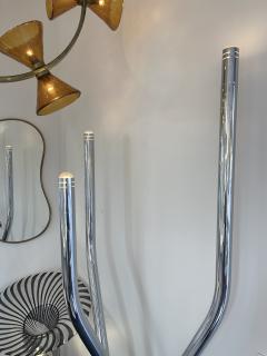  Reggiani Tall Organ Modular Tube Metal Chrome Floor Lamp by Reggiani Italy 1970s - 2466363