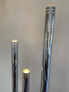  Reggiani Tall Organ Modular Tube Metal Chrome Floor Lamp by Reggiani Italy 1970s - 2466365