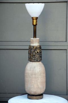  Reglor Impressive Ceramic and Gilt Bronze Lamp by Reglor of California - 873964