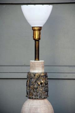  Reglor Impressive Ceramic and Gilt Bronze Lamp by Reglor of California - 873969