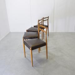  Reguitti Brothers Fratelli Reguitti set of four chairs 1960s  - 4118490