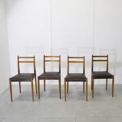  Reguitti Brothers Fratelli Reguitti set of four chairs 1960s  - 4118494