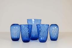  Reijmyre Glasbruk Art Deco Set of 5 Glass Vases Reijmyre Sweden 1940s - 2451837