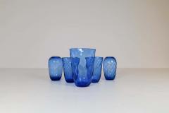  Reijmyre Glasbruk Art Deco Set of 5 Glass Vases Reijmyre Sweden 1940s - 2451847