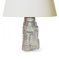 Reijmyre Glasbruk Pair of Petite Rustically Textured Glass Lamps by Reijmyre - 2128555