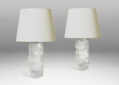  Reijmyre Glasbruk Pair of Table Lamps by Tyko Axelsson for Reijmyre - 4376453