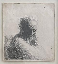  Rembrandt Bust of an Old Man Looking Down Three Quarters Right - 3631211