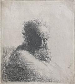  Rembrandt Bust of an Old Man Looking Down Three Quarters Right - 3631273