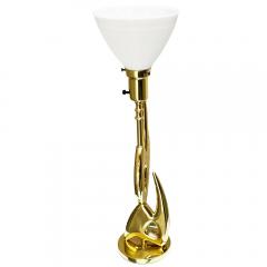  Rembrandt Pair of Brass Sculptural Table Lamps - 4122882
