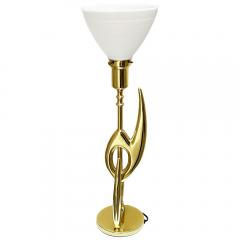  Rembrandt Pair of Brass Sculptural Table Lamps - 4122883