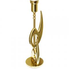  Rembrandt Pair of Brass Sculptural Table Lamps - 4122887