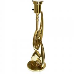  Rembrandt Pair of Brass Sculptural Table Lamps - 4122888