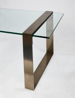 Restoration Hardware Glass and Steel desk by Anthony Cox for RH - 4364156