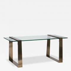 Restoration Hardware Glass and Steel desk by Anthony Cox for RH - 4369336