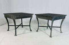 Restoration Hardware Pair of Restoration Hardware Antibes Aluminum Side Tables - 4715604