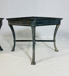  Restoration Hardware Pair of Restoration Hardware Antibes Aluminum Side Tables - 4715610