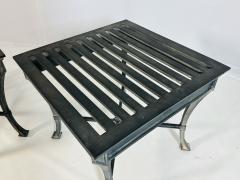  Restoration Hardware Pair of Restoration Hardware Antibes Aluminum Side Tables - 4715611