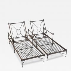  Restoration Hardware Pair of Restoration Hardware Catalina Aluminum Outdoor Lounge Chairs - 4583582