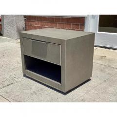  Restoration Hardware Restoration Hardware Faux Shagreen Nightstand End or Side Table - 3707968