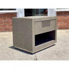  Restoration Hardware Restoration Hardware Faux Shagreen Nightstand End or Side Table - 3707969