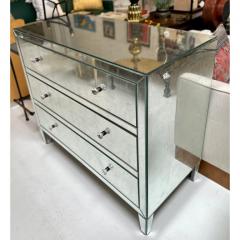  Restoration Hardware Restoration Hardware Mirrored Art Deco Style Chest of Drawers Nightstand Commode - 3180885