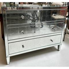  Restoration Hardware Restoration Hardware Mirrored Art Deco Style Chest of Drawers Nightstand Commode - 3180898