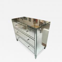  Restoration Hardware Restoration Hardware Mirrored Art Deco Style Chest of Drawers Nightstand Commode - 3183058