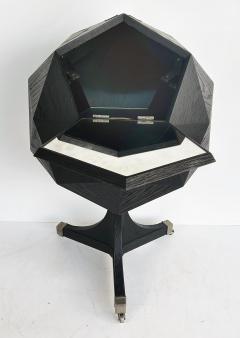  Restoration Hardware Restoration Hardware Sculptural Polyhedron Rolling Bar Cart with Hinged Doors - 4571872