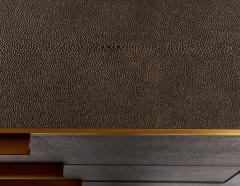 Restoration Hardware Shagreen and Brass Chest of Drawers - 4370291