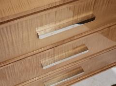 Restoration Hardware Sycamore and Nickel Chest of Drawers - 4370304