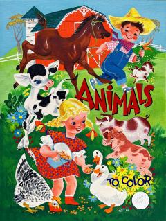  Retta Scott Horses Chicken Ducks Rooster and Pigs Childrens Book Female Illustrator - 3631104