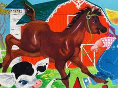  Retta Scott Horses Chicken Ducks Rooster and Pigs Childrens Book Female Illustrator - 3631136