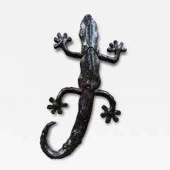  Rexx Fischer Monumental Glazed Ceramic Gecko Wall Sculpture by Rexx Fischer Florida Artist - 4402530