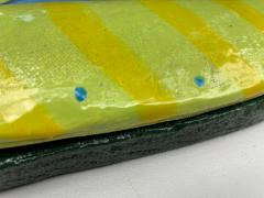  Rexx Fischer Monumental Glazed Ceramic Gecko Wall Sculpture by Rexx Fischer Florida Artist - 4402199