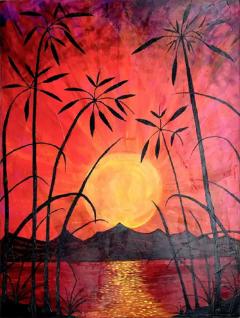  Rexx Fischer Sunset Painting Signed and Dated by Rexx Fischer - 3605624