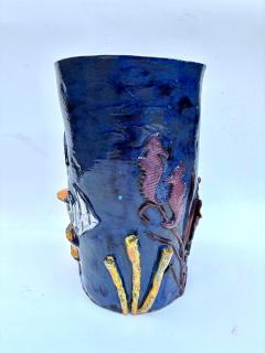  Rexx Fischer Unique Hand Made Sculptural Glazed Ceramic Umbrella Stand by Rexx Fischer - 4421814