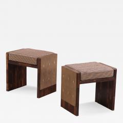  Ria Youri Augousti Pair of shagreen covered stools by R Y Augousti Paris - 4684306