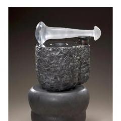  Richard A Hirsch Richard Hirsch Black Marble Mortar and Glass Pestle Sculpture 2006 2010 - 3541541
