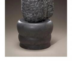 Richard A Hirsch Richard Hirsch Black Marble Mortar and Glass Pestle Sculpture 2006 2010 - 3541542