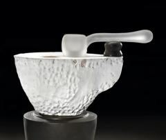  Richard A Hirsch Richard Hirsch Ceramic Altar Bowl with Blown Glass Ladle Sculpture 3 2020 - 3541507