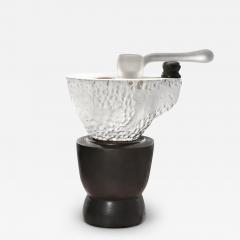  Richard A Hirsch Richard Hirsch Ceramic Altar Bowl with Blown Glass Ladle Sculpture 3 2020 - 3543963