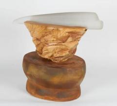  Richard A Hirsch Richard Hirsch Ceramic Altar Bowl with Blown Glass Weapon 2002 - 3541385