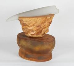  Richard A Hirsch Richard Hirsch Ceramic Altar Bowl with Blown Glass Weapon 2002 - 3541386