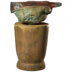  Richard A Hirsch Richard Hirsch Ceramic Altar Bowl with Weapon Sculpture 2000 - 3541798
