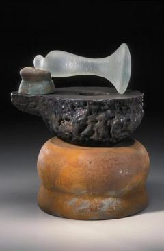  Richard A Hirsch Richard Hirsch Ceramic Mortar and Blown Glass Pestle Sculpture 10 2004 - 3541632